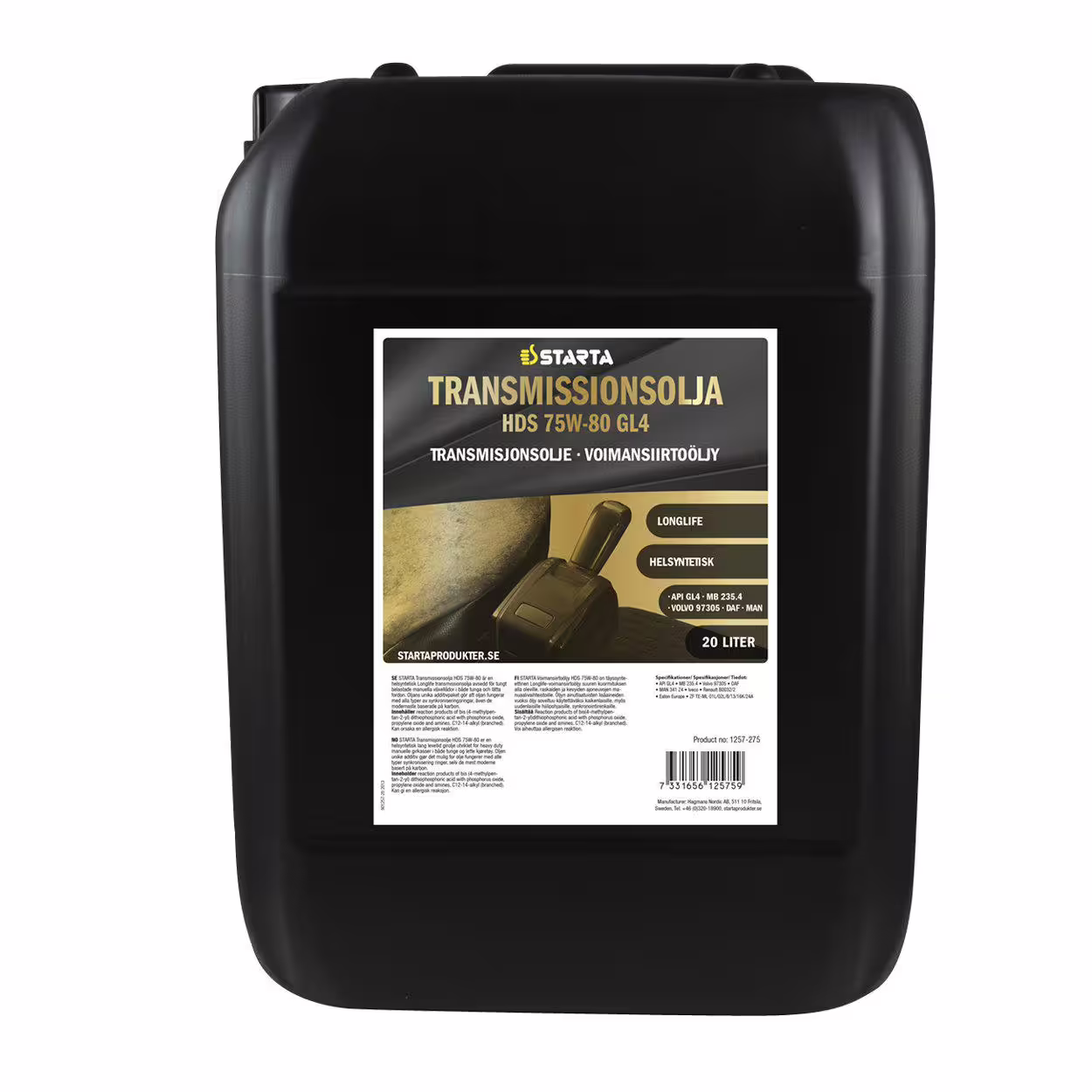 Starta - Transmissionsolja HDS 75W-80 GL4