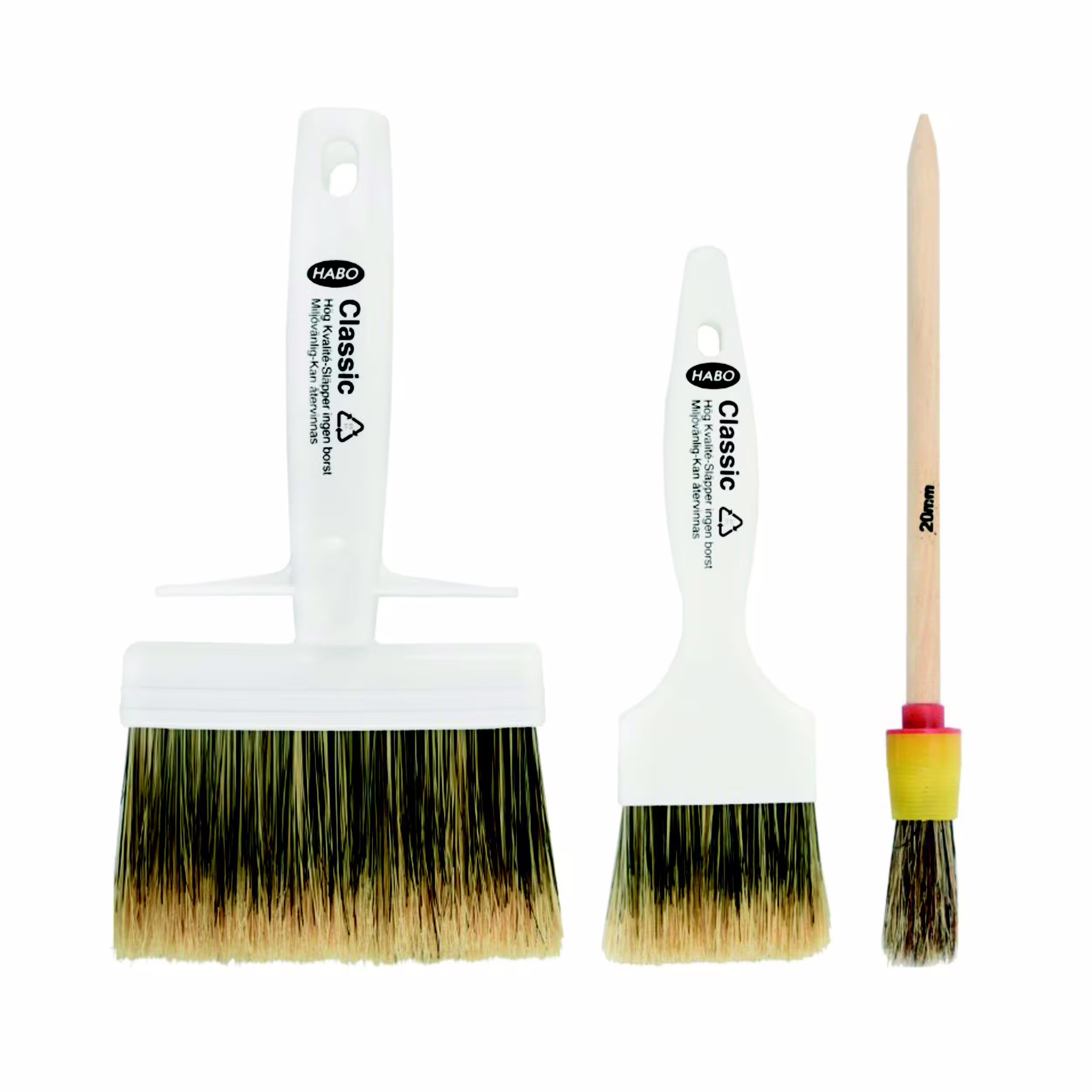 Habo - Penselset 3-pack Ute Classic