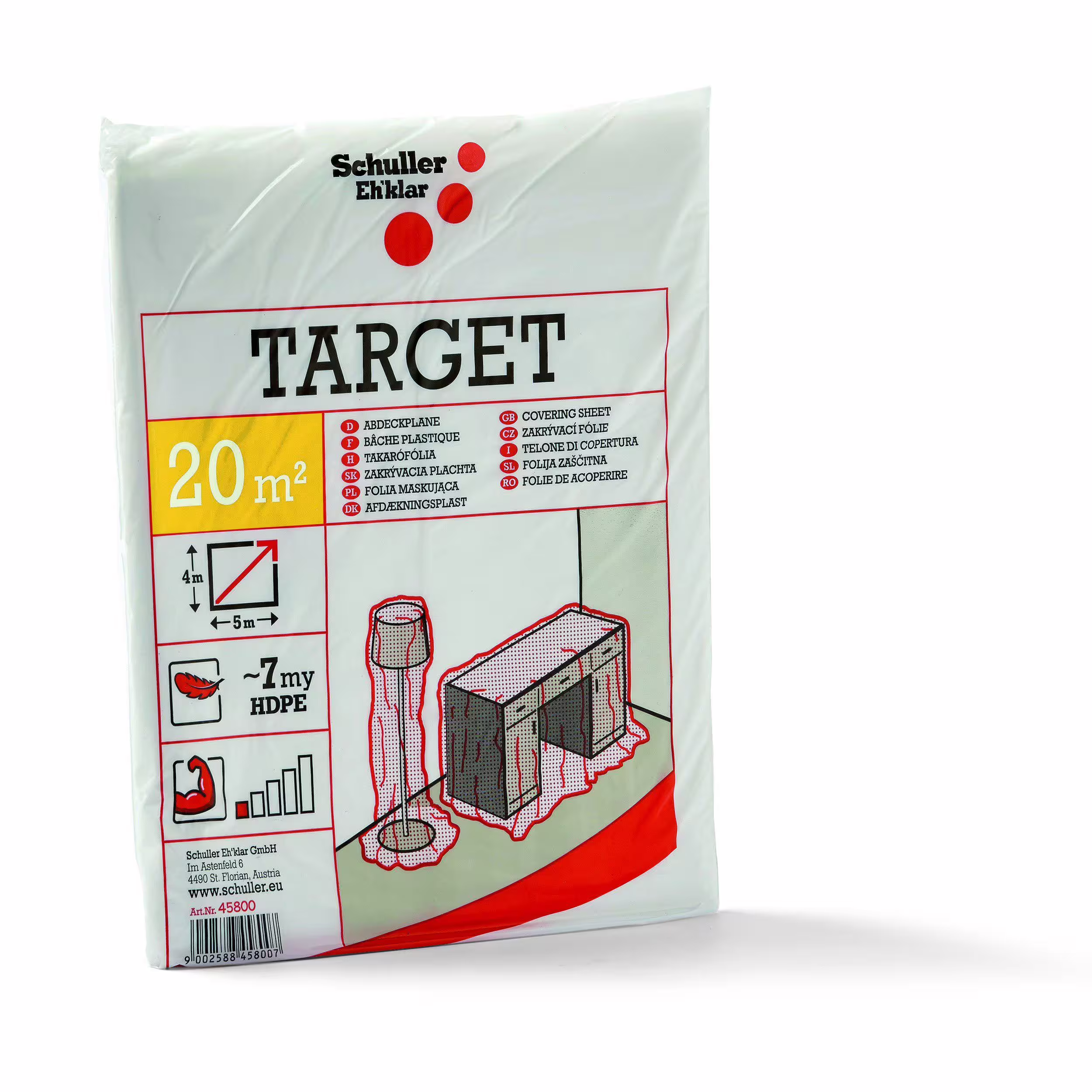 Schuller - Täckplast  0,3kg 4x5 m