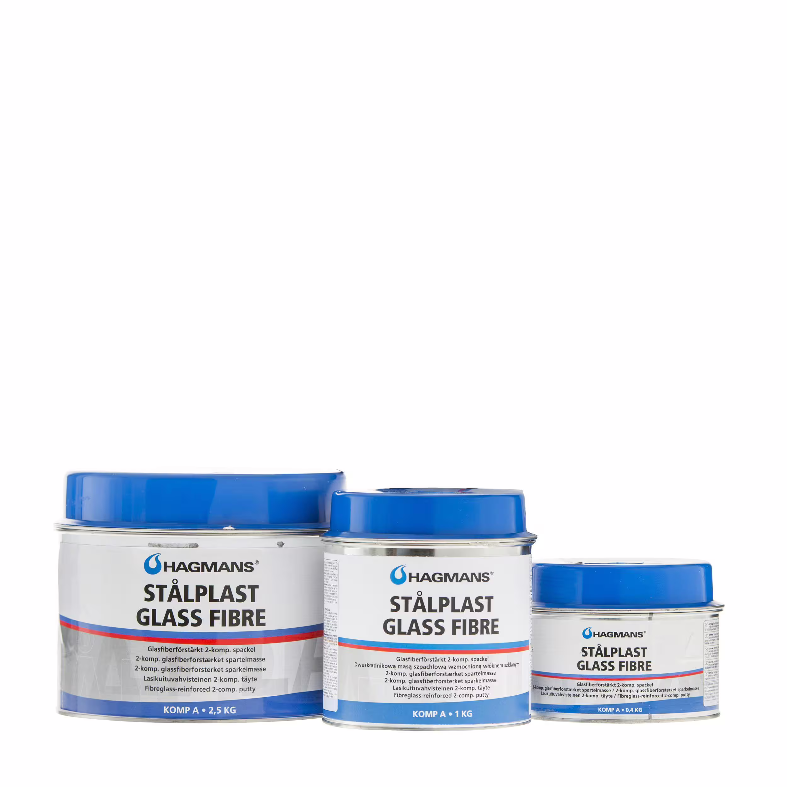 Hagmans - Stålplast Spackel Glass Fibre
