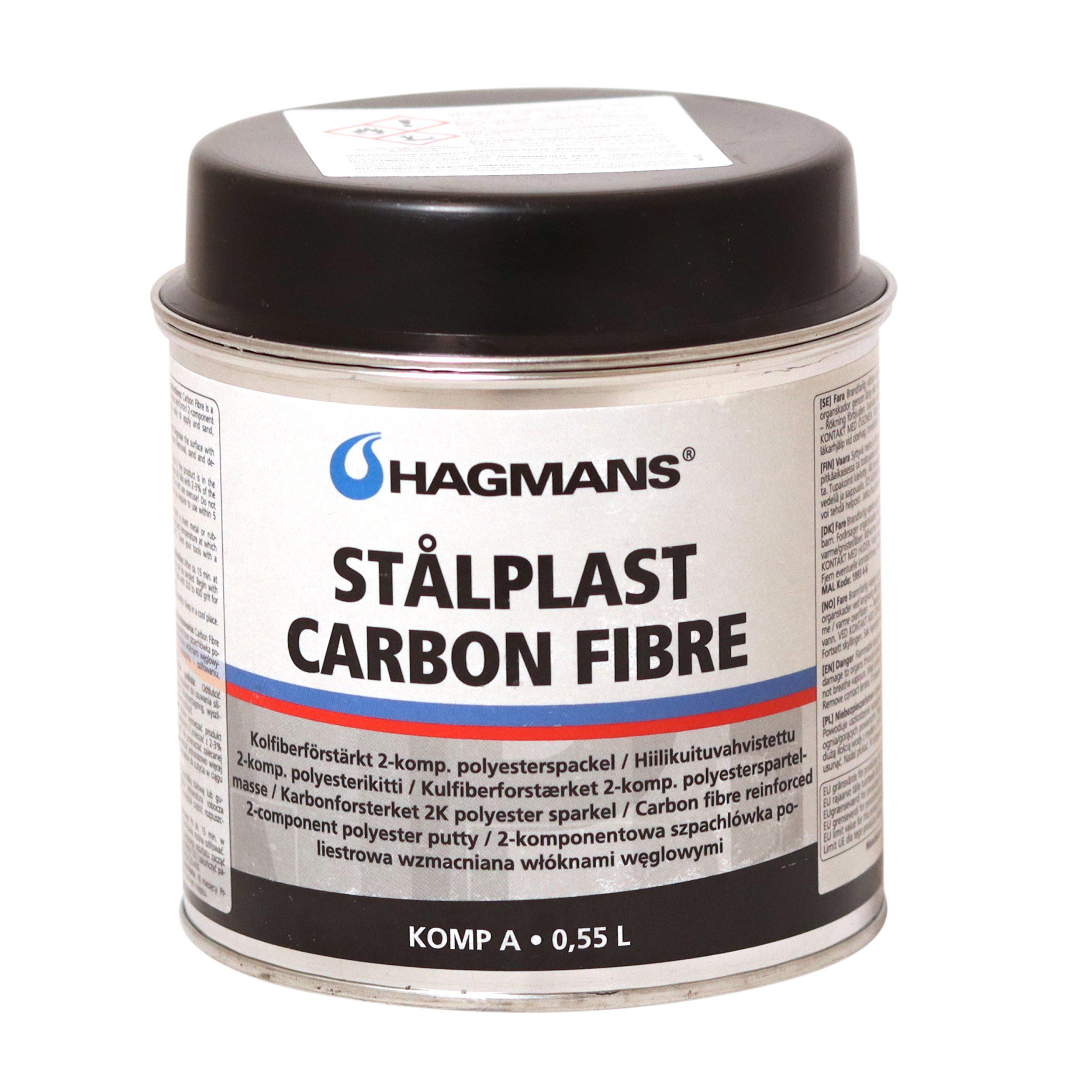 Hagmans - Stålplast Spackel Carbon Fiber