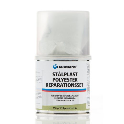 Hagmans - Stålplast Polyester reparationsset 250gr