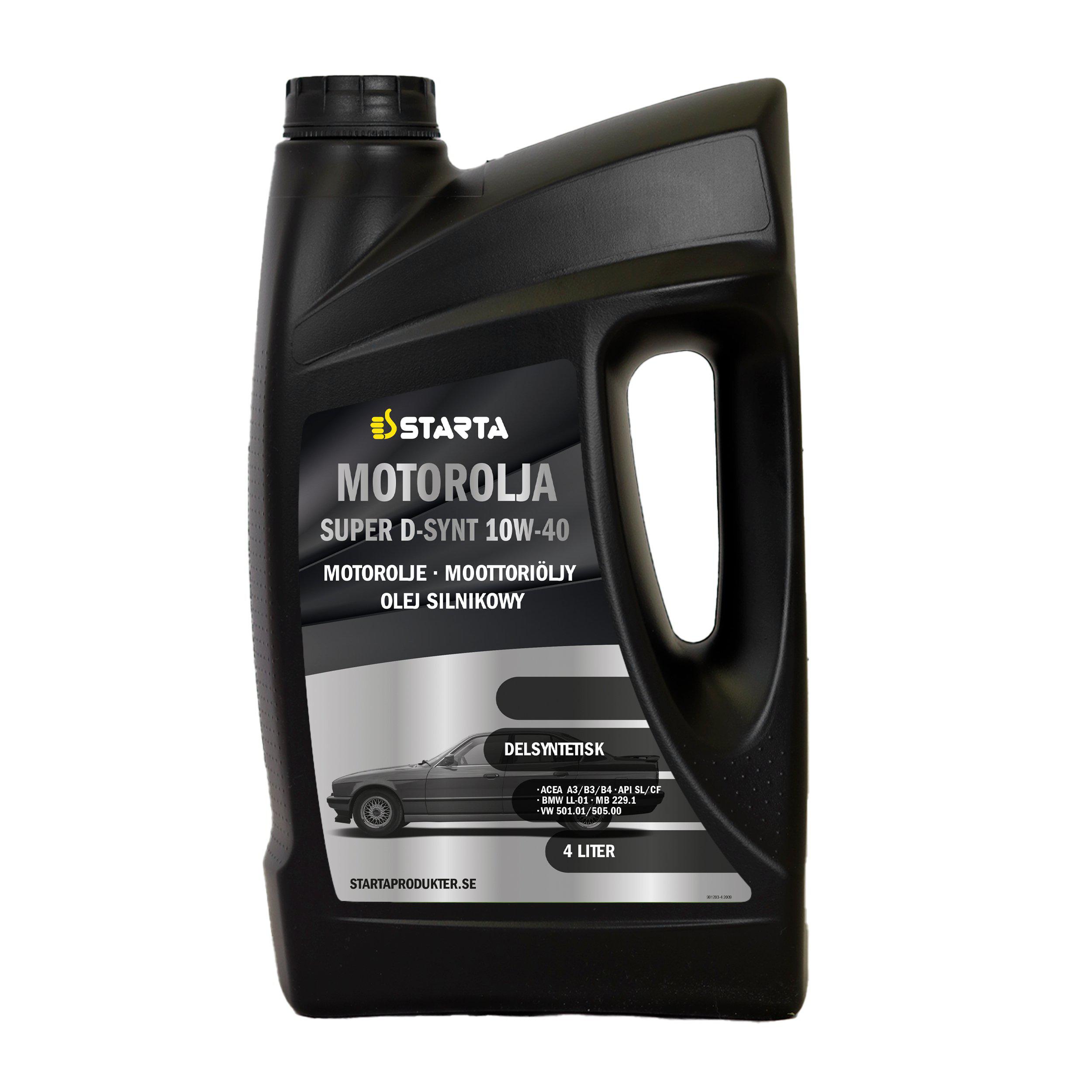 Starta - Motorolja Super D-Synt 10W-40