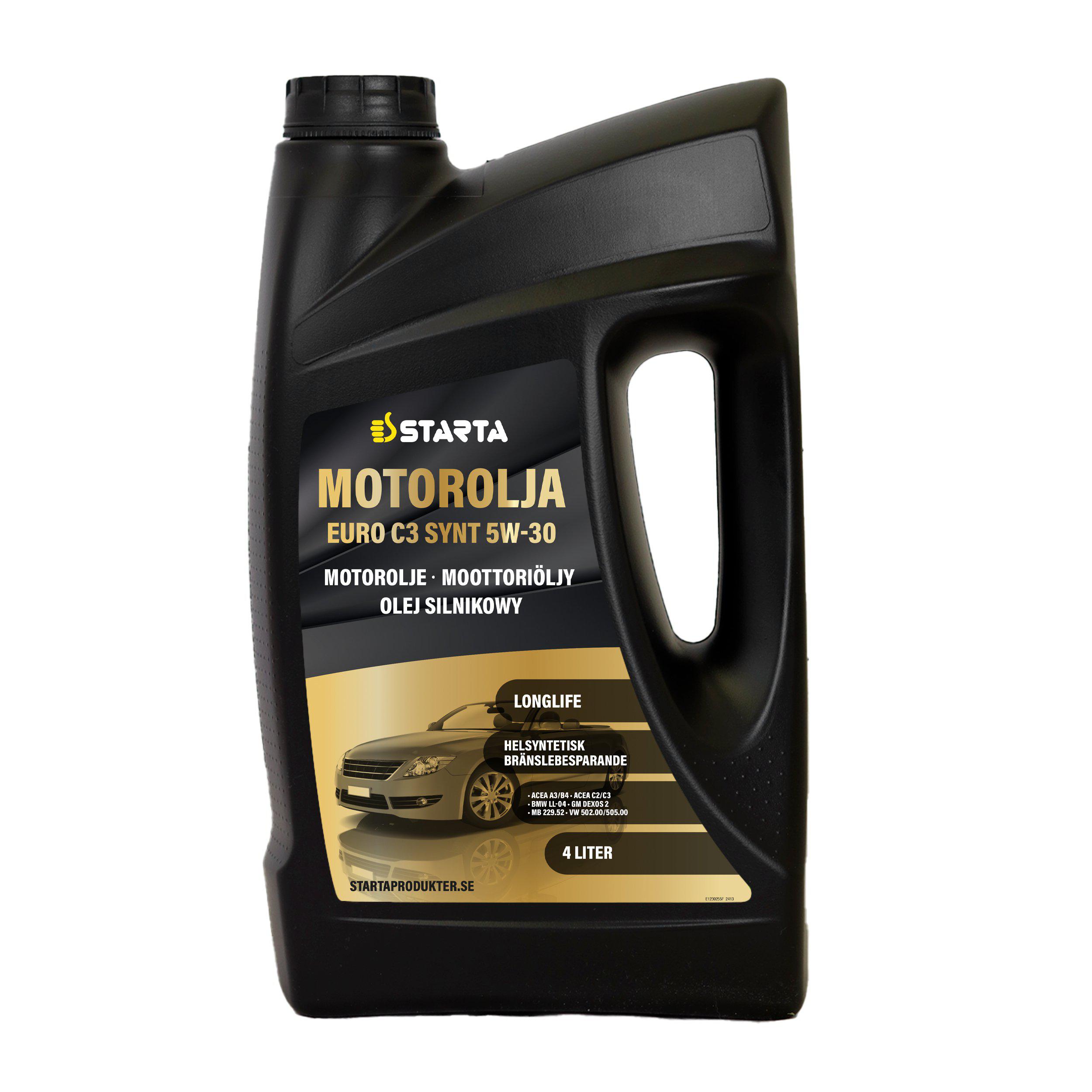 Starta - Motorolja Euro C3 Synt 5W-30