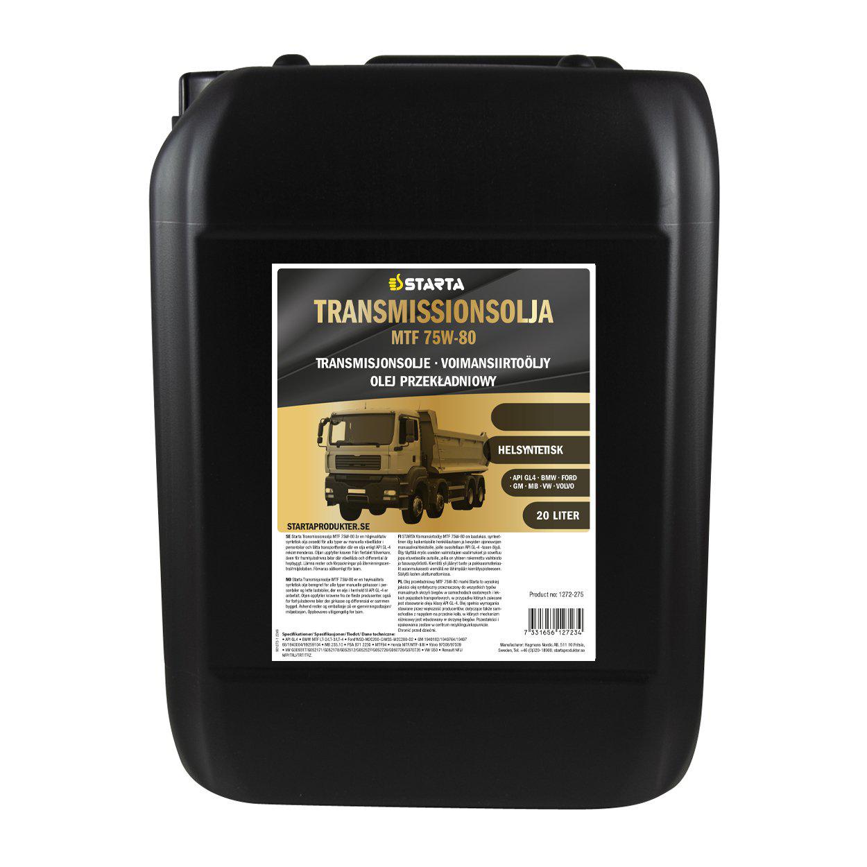 Starta - Transmissionsolja MTF 75W-80