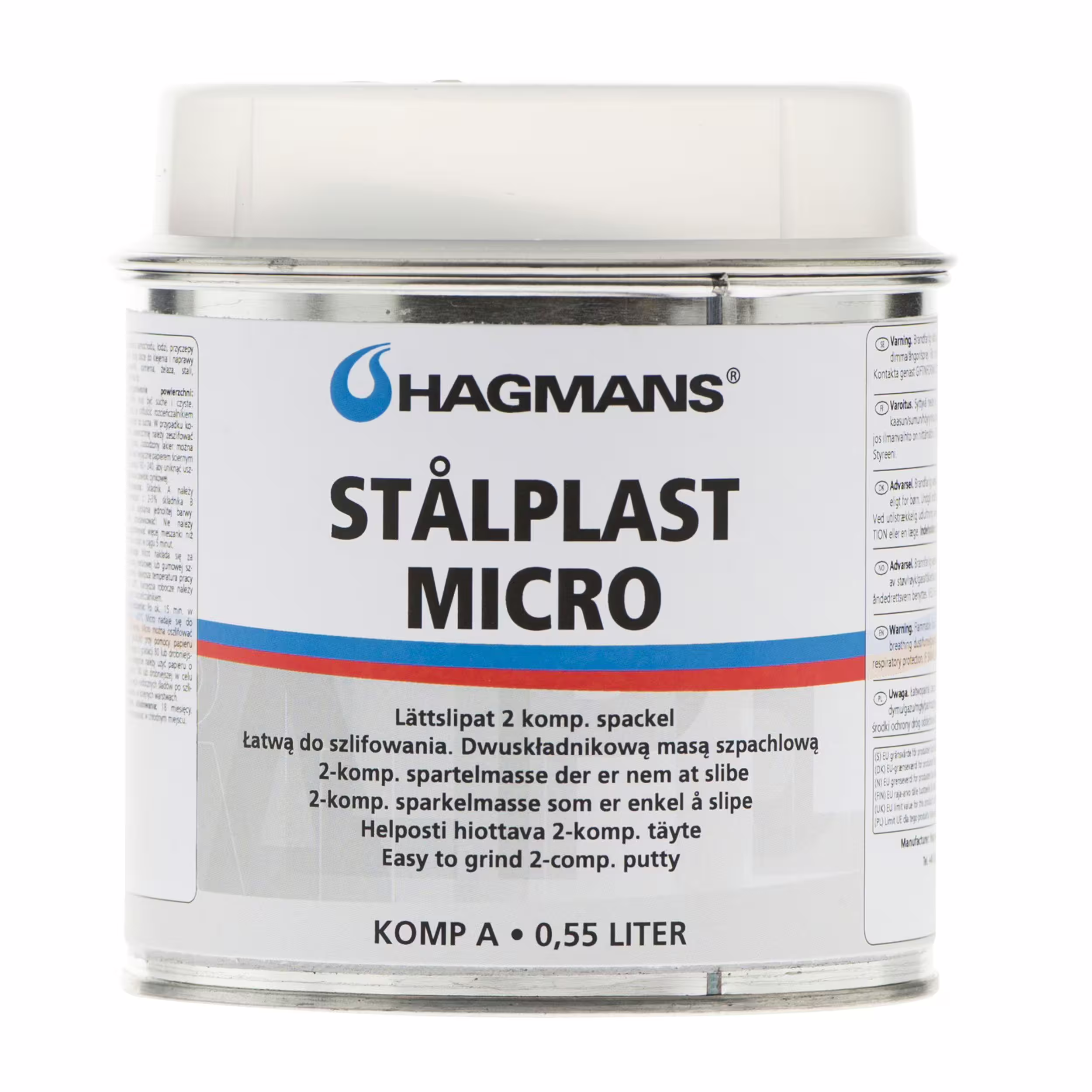 Hagmans - Stålplast Spackel Micro